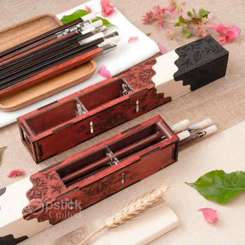 Premium Chopsticks With Box. Personalized Chopsticks. Box For 2 pairs