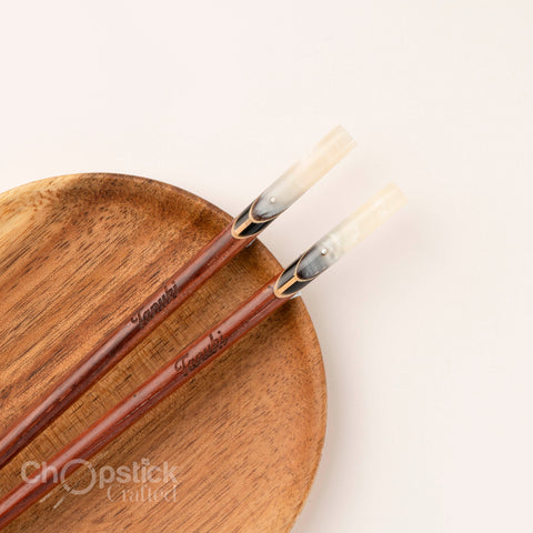 Natural Rosewood Chopsticks – Free Personalized Engraving