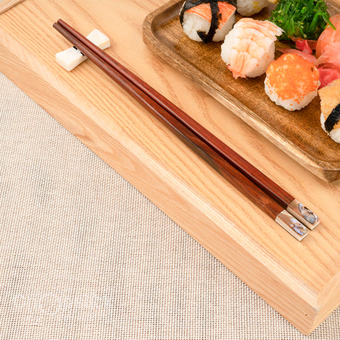 Australian abalone-head wooden Trac chopsticks. Personalized Engraving