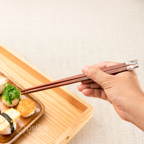 Australian abalone-head wooden Trac chopsticks. Personalized Engraving