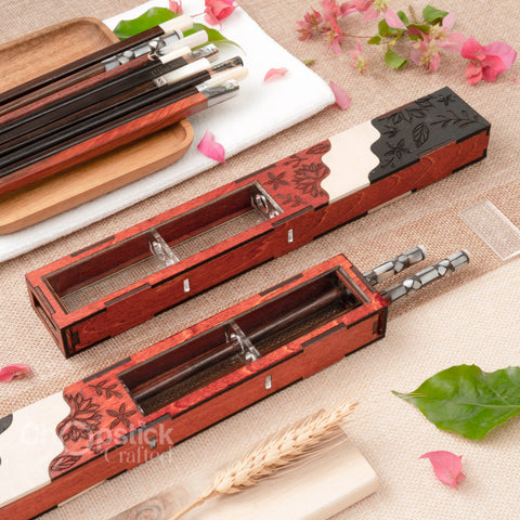Premium Chopstick with Box Personalized Chopsticks. Box for pair