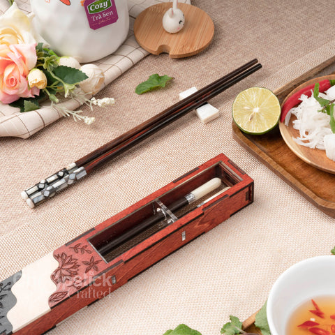 Premium Chopstick with Box Personalized Chopsticks. Box for pair