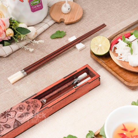 Personalized Chopstick Set with Premium Red Box