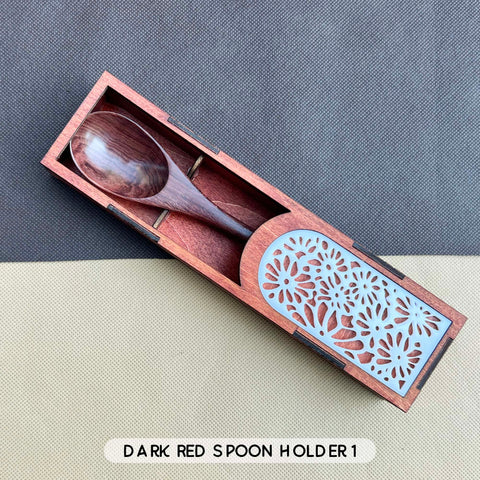 Personalized Wooden Spoon Box Laser Engraved Spoon.