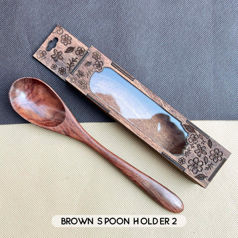 Personalized Wooden Spoon Box Laser Engraved Spoon.