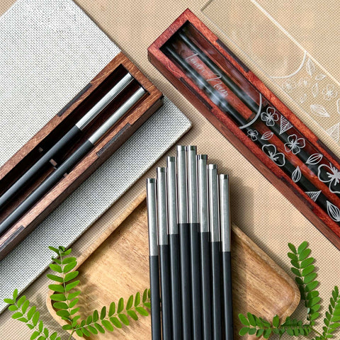 Personalized Fiberglass Chopsticks Box.
