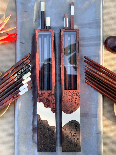 Holder Chopsticks, Box Chopsticks Design by Azath Craft
