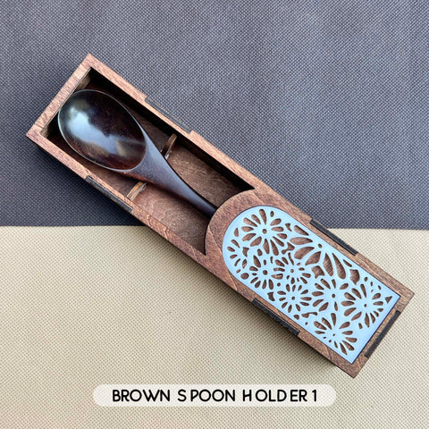 Personalized Wooden Spoon Box Laser Engraved Spoon.