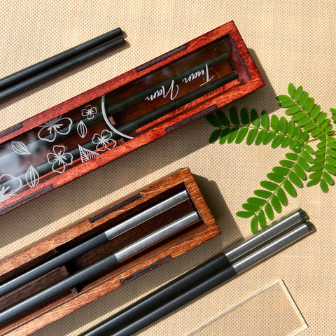 Personalized Fiberglass Chopsticks Box.