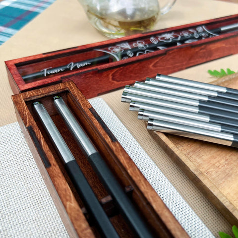 Personalized Fiberglass Chopsticks Box.