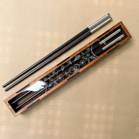 Personalized Fiberglass Chopsticks Box.