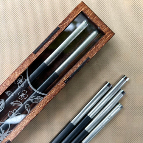 Personalized Fiberglass Chopsticks Box.