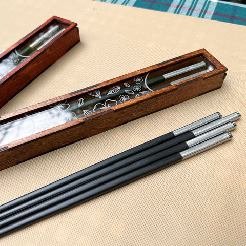 Personalized Fiberglass Chopsticks Box.